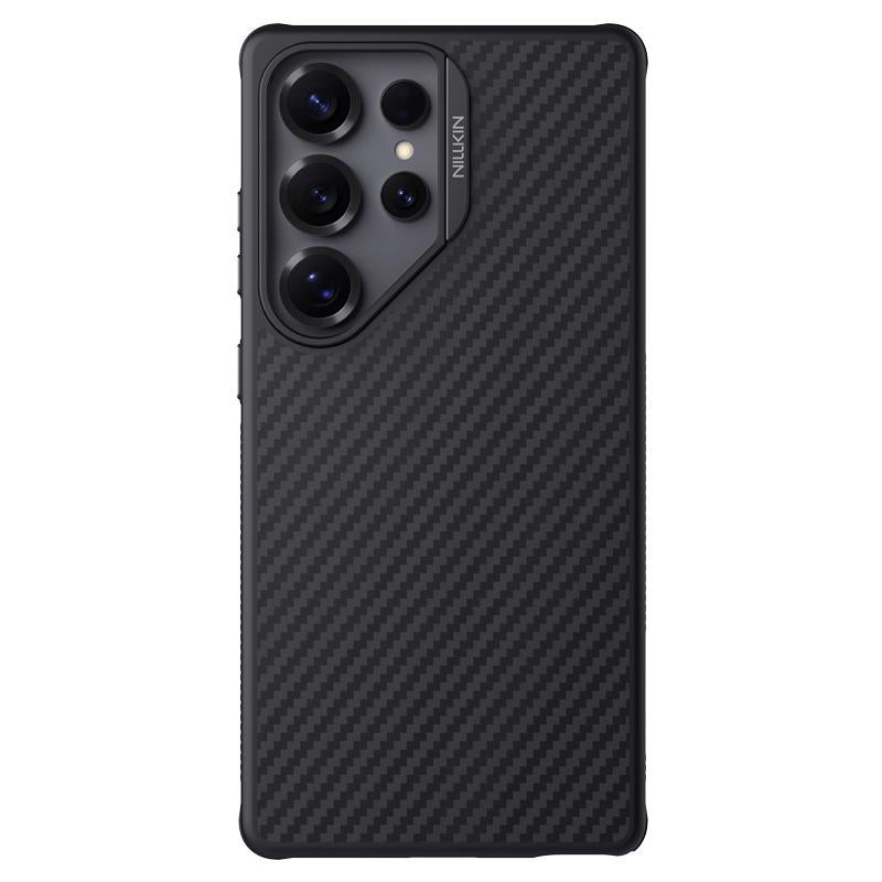 Nillkin For Samsung Galaxy S25 Ultra 5G Fiber Shield Pro Magnetic Version Aramid Fiber Tpu Phone Case(Black) - Image 1