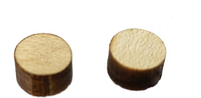25pc. 1/4" Hardwood Fret Marker Inlay Dots - Choose from 4 different wood types (Maple)
