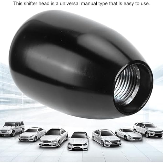 rayihni Universal Manual 6 Speed Gear Shift Knob Black Car Shifter Head Modification Replacement Gear Knob - Image 4