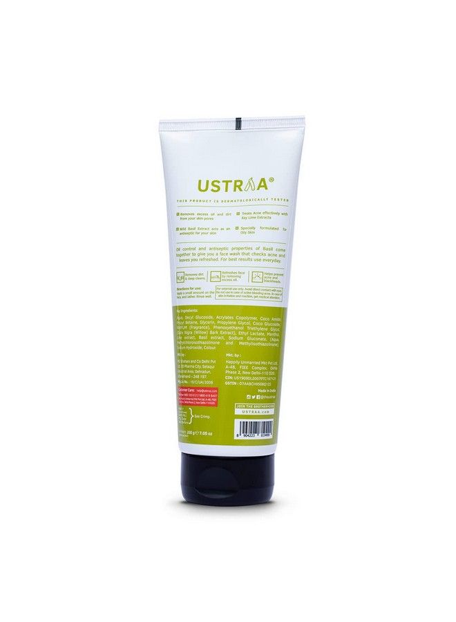 Ustraa Face Wash For Oily Skin 100G Especially For Oily Skin For Acneprone Skin No Sulphate No Paraben Checks Acne And Blackheads - Image 5