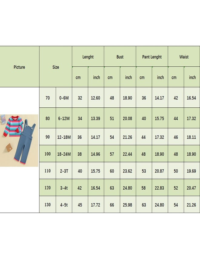 RWYBEIW Toddler Baby Boy Girl Halloween Chucky Doll Costume Long Sleeve Tops + Suspender Pants Jumpsuit Cosplay Outfits Set (Blue, 12-18 Months) - Image 2