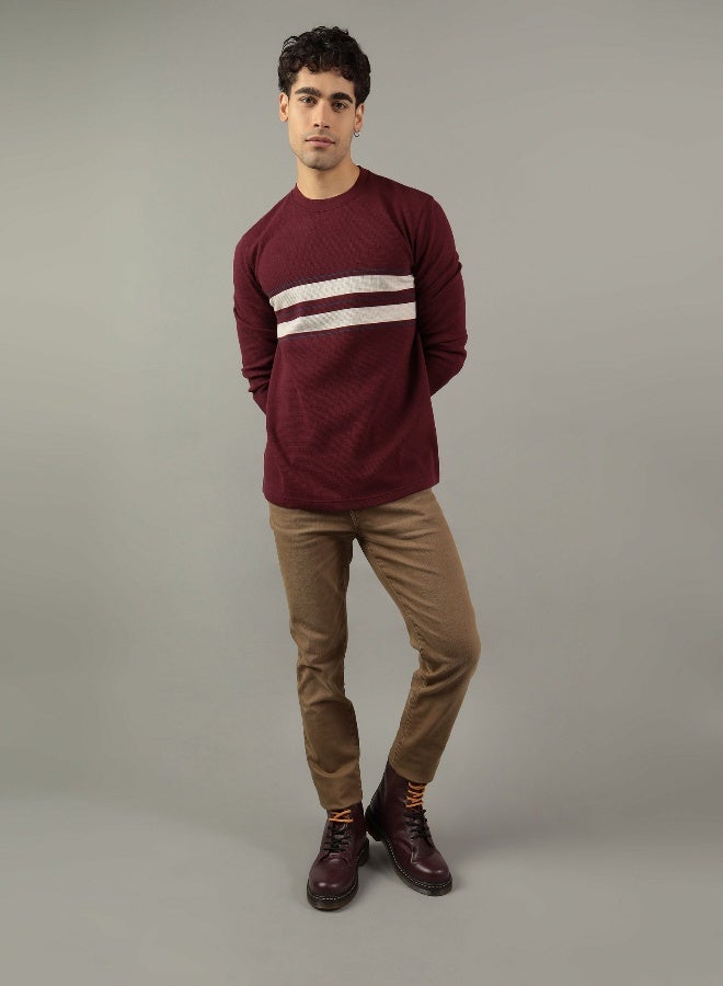 American Eagle AE Long-Sleeve Striped Thermal T-Shirt  - Image 5