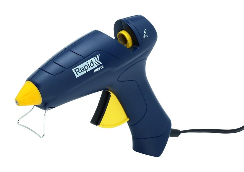 RAPID EG212 Glue Gun for Decoration and Light Repair Jobs with Silicone Nozzle Protection 20W for 12mm Glue Sticks - Image 1