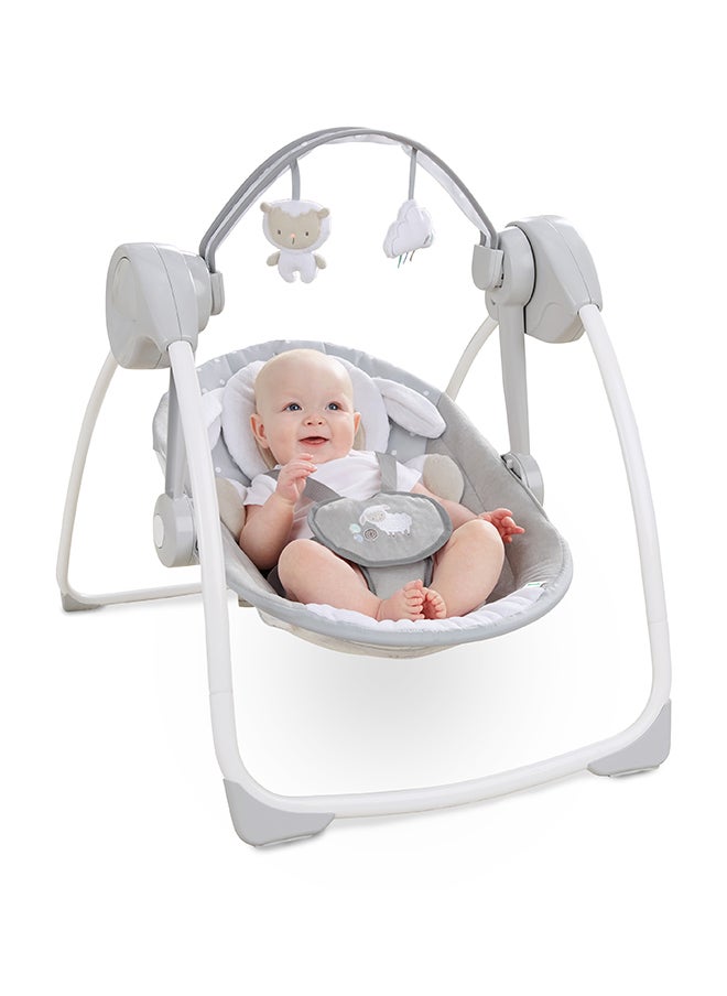 ingenuity - Comfort 2 Go Portable Swing - Cuddle Lamb - Image 1