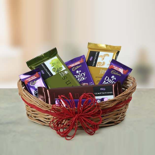 3A Featuretail Multipurpose Cane Basket for Kitchen Use Wood Fruit & Vegetable Basket, Flowers basket, Gift Packing (9InchX6Inch 3pc Set, Oval Shape Cane Basket) - Image 5