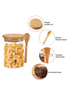 6-Pack 550 ml (19.36 oz) Glass Jars With Aitight Wooden Lids and Spoon,Spice Jars Overnight Oats Jars Breakfast Jars Sugar Salt Coffee Tea Candy Cookies Jars, Kitchen Storage - pzsku/ZBE59B6258F2E0B3A74DBZ/45/_/1730188500/b0e62ea6-5b63-4738-8ca6-120dc1c8032d