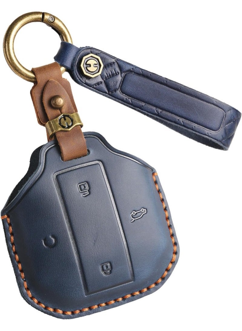 general Car Key Case Key Case Compatible with Jetour Freedom T1 T2 Traveler from 2025 Leather Key Case Key Cover Car Remote Control Key Fob 4 Buttons - Image 1