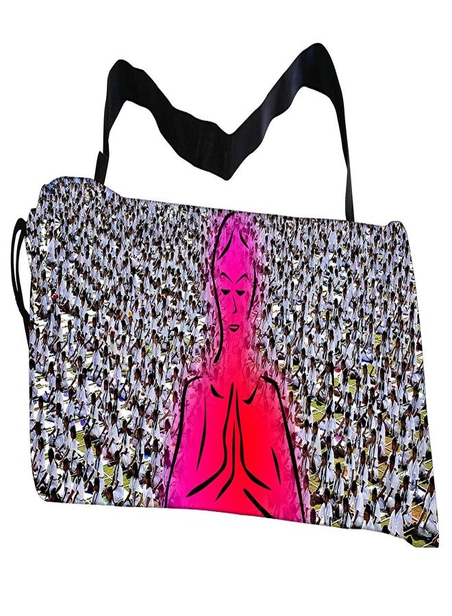 Active Elements Breathable Fabric & Printed Yoga mat Cover/Bag for 3 or 4 mm Standard Size. Yoga Cover Flat : 7 x 26 inch - Image 2