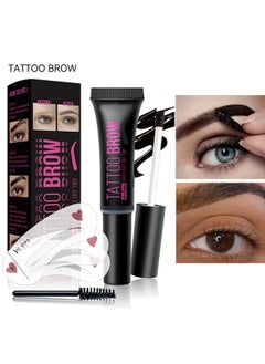 EELHOE Tattoo Brow, Waterproof Long Lasting Peel Off Tattoo Eye Brow Gel, Semi Permanent Brow Tint, Last Up to 3 Days, Eyebrow Pencil for Fuller Defined Looking Brows #03  - Image 1