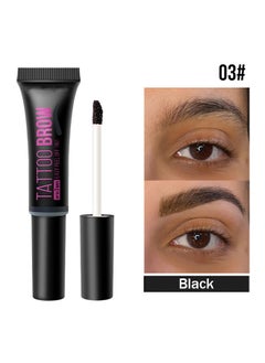 EELHOE Tattoo Brow, Waterproof Long Lasting Peel Off Tattoo Eye Brow Gel, Semi Permanent Brow Tint, Last Up to 3 Days, Eyebrow Pencil for Fuller Defined Looking Brows #03  - Image 2
