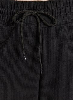 Black Wide Leg/Wide Leg Corduroy High Waist Knitted Sweatpants TWOAW24EA00027 - pzsku/ZBE59E2D79867851AE720Z/45/_/1730940009/2f80e64a-0947-433d-80b8-2c186df7c504