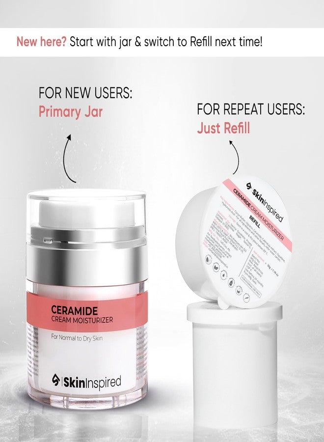 SkinInspired Ceramide Moisturizer Refill Cartridge | Deep Nourishment & Barrier Repair for Dry & Sensitive Skin | With Ceramides, Hyaluronic Acid & Squalane | Eco-Friendly & Cost-Saving Cartridge | 50g - Image 2
