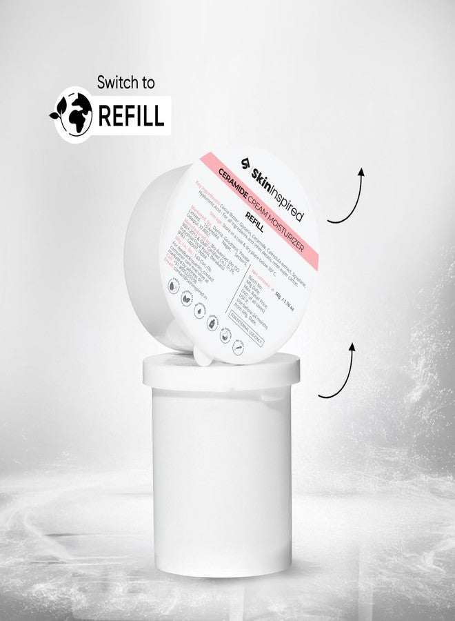 SkinInspired Ceramide Moisturizer Refill Cartridge | Deep Nourishment & Barrier Repair for Dry & Sensitive Skin | With Ceramides, Hyaluronic Acid & Squalane | Eco-Friendly & Cost-Saving Cartridge | 50g - Image 3