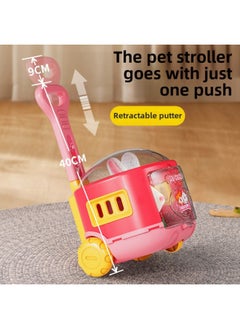 ماركة غير محددة صندوق دفع كبير من Moe Pet، كهربائي من القطيفة على شكل أرنب وهريرة وكلب باندا يمكنه المشي وذيل هزاز يمكن أن يستدعي ألعاب الأطفال - اللون: أحمر وأبيض  - Image 4