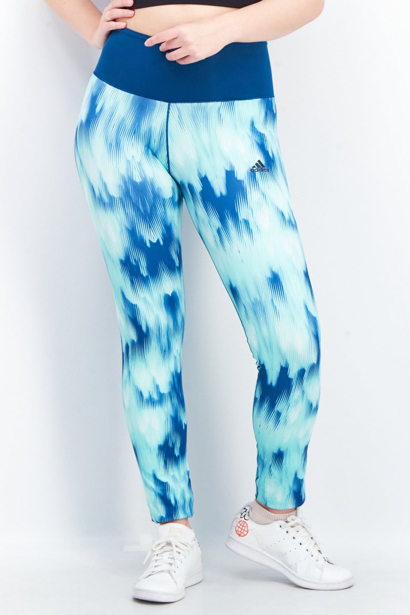 Adidas Women Tight Fit Training Leggings, Green - Image 1