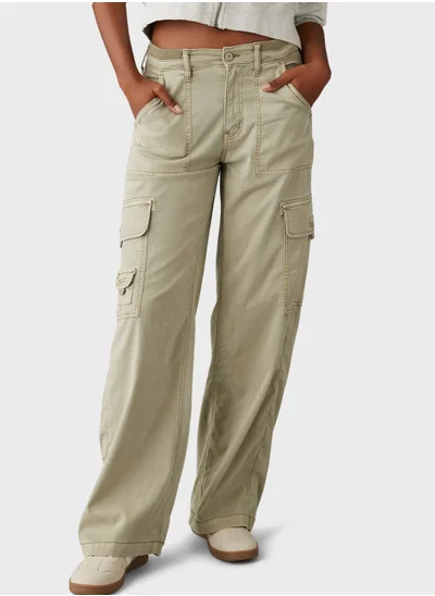 امريكان ايجل High Waist Wide Cargo Pants