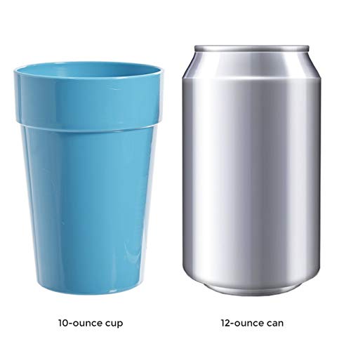 US Acrylic Spectrum Unbreakable Plastic 10 ounce Stackable Juice Tumblers in 8 Assorted Colors | Set of 16 Kids Drinking Cups | Reusable, BPA-free, Made in the USA, Top-rack Dishwasher Safe - Image 3