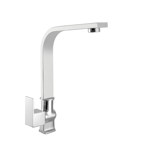 10X Brass Swan Neck Tap S7N-956 for Washbasin/Kitchen Table Mounted Chrome Plated… - Image 1