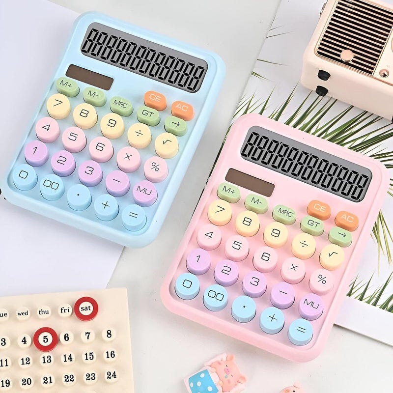 Mini Desktop Calculator Multi Color Attractive Design Large Buttons Easy to Use Clear Display for Quick and Accurate Calculations - Image 4