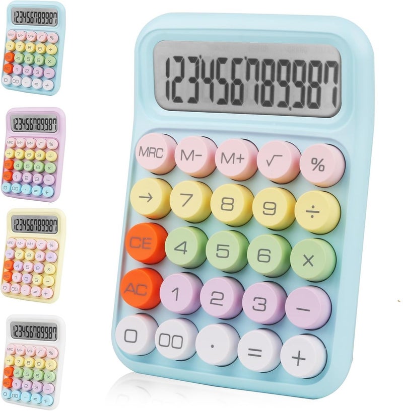 Mini Desktop Calculator Multi Color Attractive Design Large Buttons Easy to Use Clear Display for Quick and Accurate Calculations - Image 2