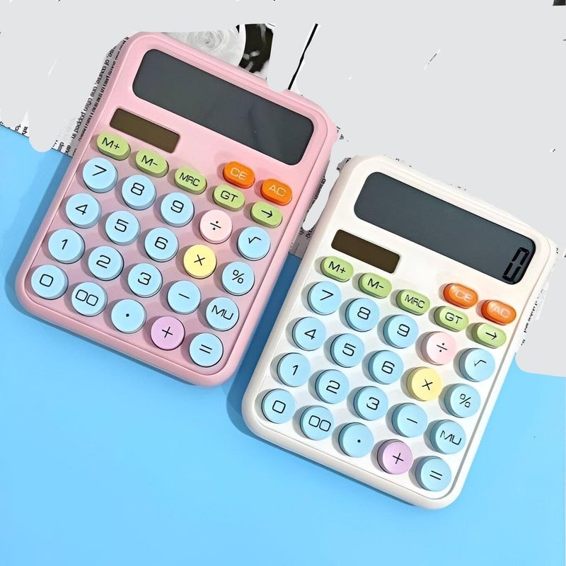 Mini Desktop Calculator Multi Color Attractive Design Large Buttons Easy to Use Clear Display for Quick and Accurate Calculations - Image 1