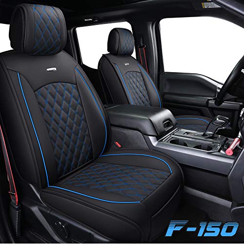 Aierxuan Car Seat Covers Full Set with Waterproof Leather, Automotive Vehicle Cushion Cover for Cars SUV Pick-up Truck Fit for 2009 to 2025 Ford F150 and 2017 to 2025 F250 F350 F450 - Image 1
