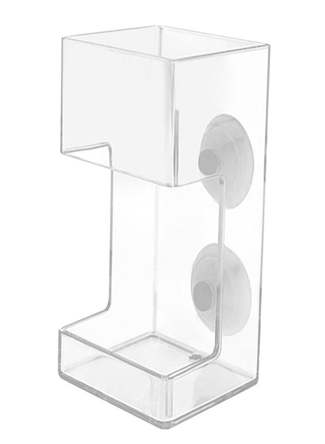 Leefasy Fish Feeder Acrylic Worm Feeder Artemia Clear Floating Fish Tank Dish Tray Shrimp Feeder Dwarf Shrimp Golden Fish Betta Fish, Cuboid - Image 2