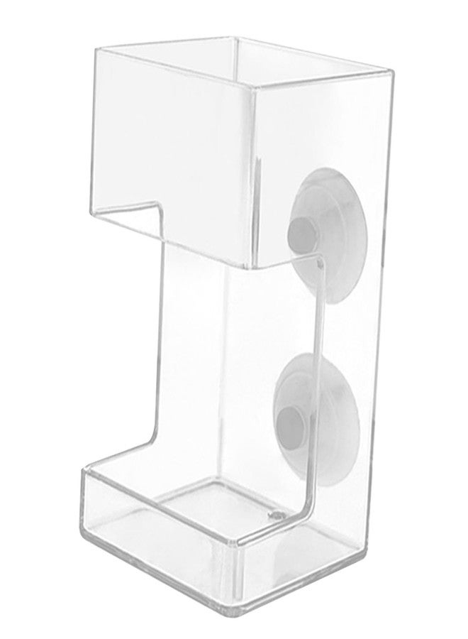 Leefasy Fish Feeder Acrylic Worm Feeder Artemia Clear Floating Fish Tank Dish Tray Shrimp Feeder Dwarf Shrimp Golden Fish Betta Fish, Cuboid - Image 1