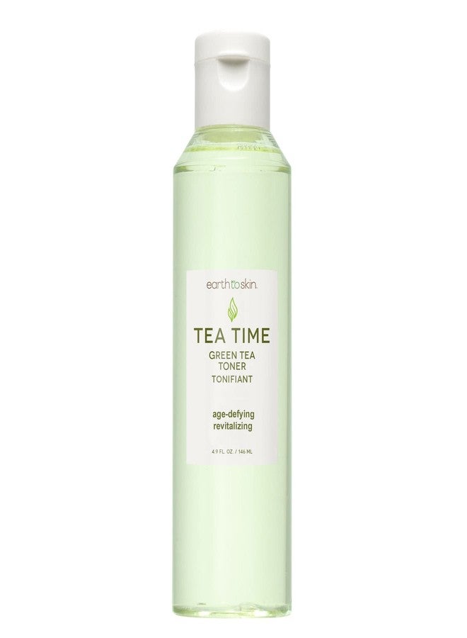 Earth To Skin Tea Time Green Tea Anti-Aging Face Toner, Natural Nourishment, Purify & Cleanse Facial Toner for All Skin Types (4.9 Fl Oz) - Image 1