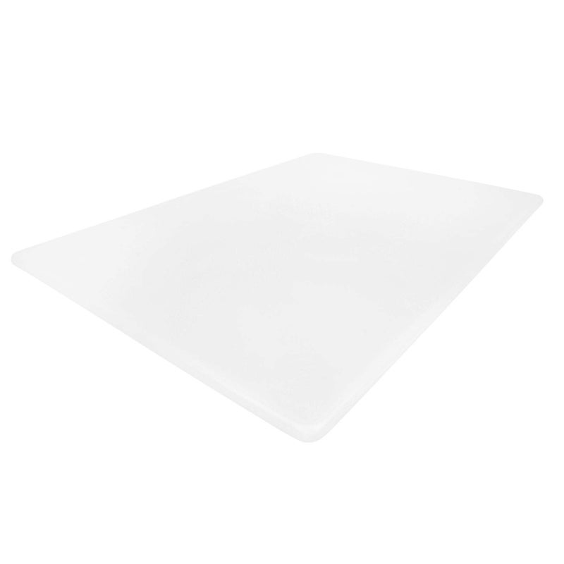 Thirteen Chefs Commercial Large Plastic Cutting Board 20 x 15 Inch  12 Thick White HDPE Poly Approved for Restaurants and Food Service
