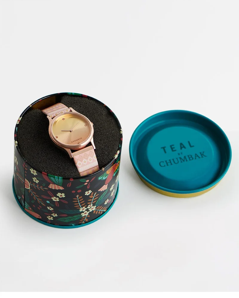 Chumbak  TEAL by Chumbak Ombre Aztec Watch-Peach for Women | Best Price UAE