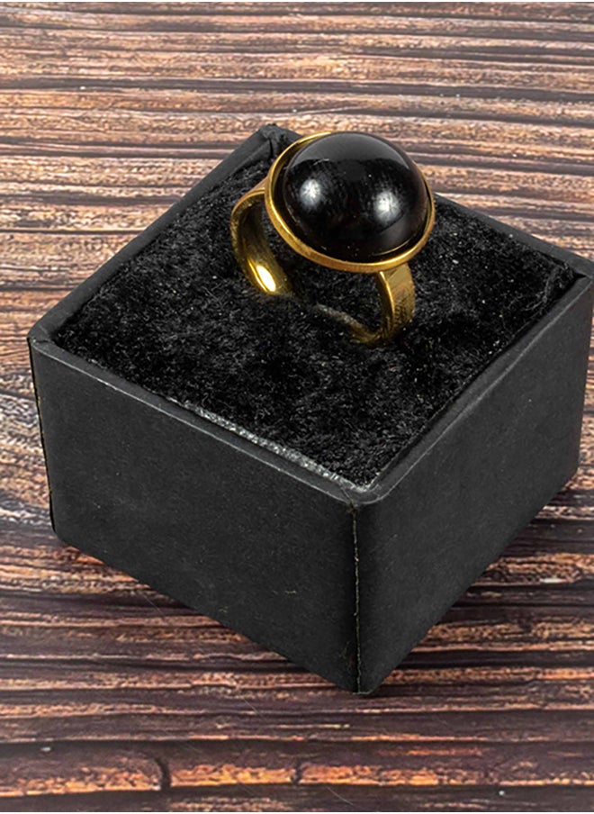 Stainless Steel Golden Ring with Black Stone Size 18 - pzsku/ZBE5A961B6D4F77C5F3E0Z/45/_/1737287653/0d49395a-9dfa-47b8-8b10-c52555cd545e