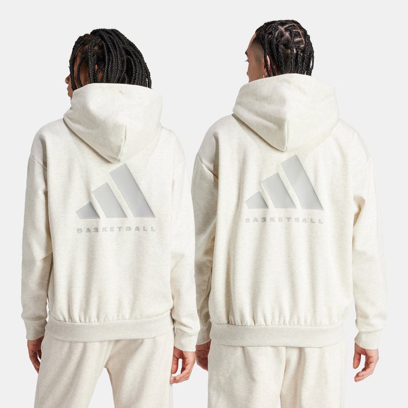 Adidas Logo Basketball Fleece Hoodie - Image 4