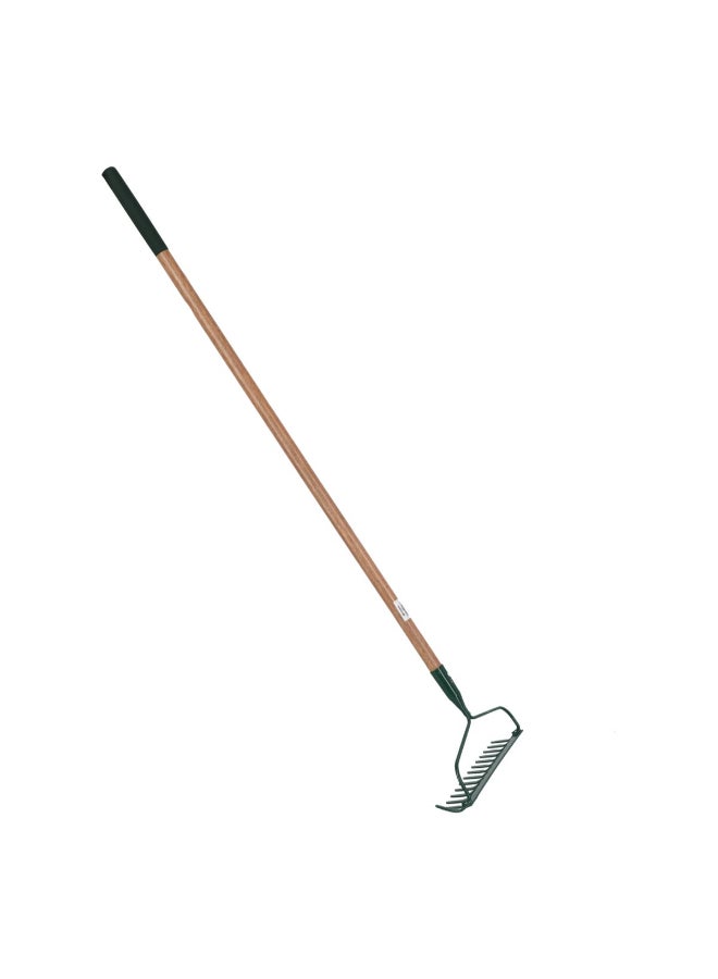 Garden Essentials Speciall Designed Durable 14 Tine Bow Rake Black and Brown 7 x 146 x 35 cm T21-460E-148A - Image 2