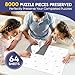 Nariolar Ultra Adhesion Puzzle Glue Sheets 64 Puzzle Saver Sheets Preserves 81000 Pieces - Image 4