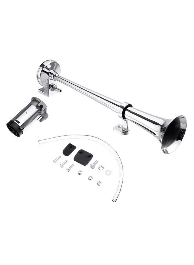 كمبرسور الفضة بوق أنبوب طويل 12 فولت للشاحنات وسيارات الدفع الرباعي والقوارب تصميم متين مع توصيل مباشر - Image 2