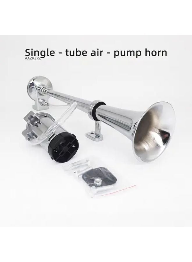 كمبرسور الفضة بوق أنبوب طويل 12 فولت للشاحنات وسيارات الدفع الرباعي والقوارب تصميم متين مع توصيل مباشر - Image 5