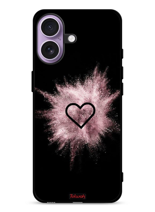Tolwak Apple iPhone 17 Protective Case Cover Heart On Glitters - Image 1