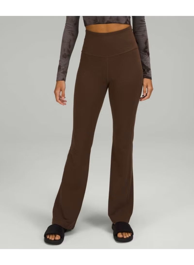 لولوليمون lululemon Groove النساء عالية الخصر فلير بنطلون نشط -معزول القماش الدافئ، ملائمة المثالية لليوغا، التمرين واللباس العادي، الراحة الممتازة والأسلوب - Image 1