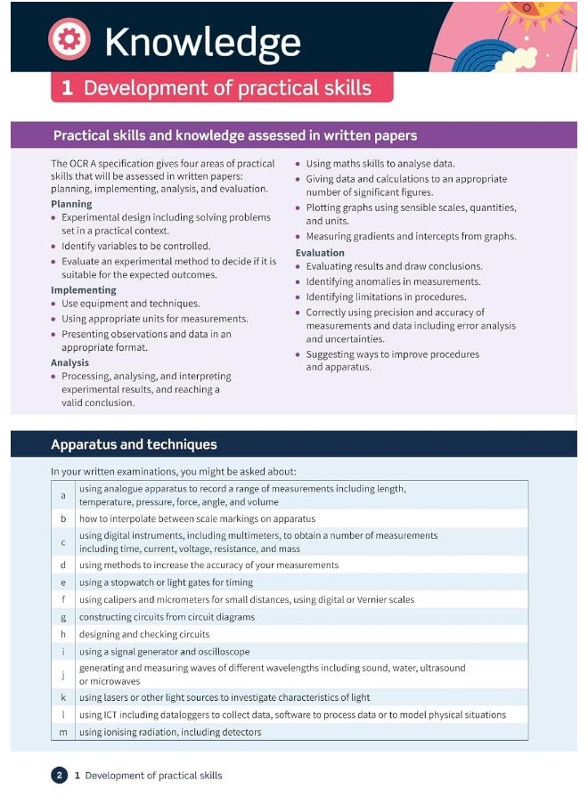 Oxford Revise: A Level Physics for OCR A Revision and Exam Practice  - Image 3