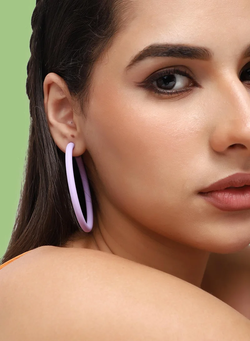SOHI Casual Artificial Hoop Earring Jewellery