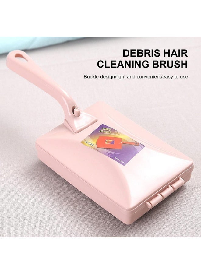 Altheqa 1pc Handheld Carpet Sweeper Handheld Home Cleaning Brushes - Double-Roller Carpet Table Brush Household Tool Crumb Dirt Cleaner For Tablecloth, Floor, Sofa - Image 2