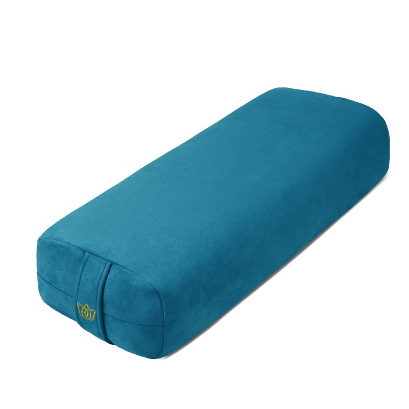 Florensi Florensi Yoga Bolster Pillow - Luxurious Velvet Bolster for Restorative Yoga - Large Rectangular Cushion with Carry Handle - Supportive Meditation Cushion - Machine Washable Cover and Carry Handle - Image 1