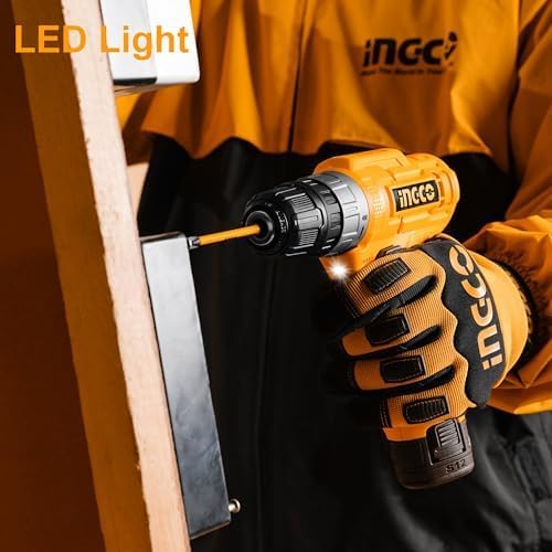 INGCO 12V Cordless Drill Cordless Drilling Machine With 15 Battery And Drill Bit 20Nm0810Mm151 Torque Multicolor - Image 5
