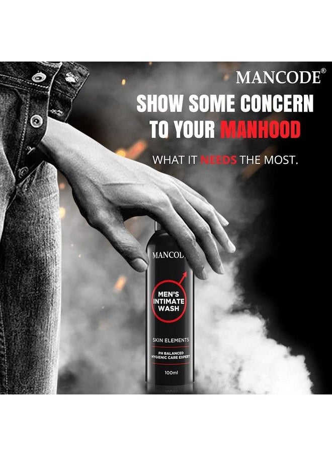 Mancode Intimate Wash For Men100Ml Personal Intimate Hygiene ; Prevents Itching ; Irritation & Dryness Caused By Sweating (Pack Of 1)