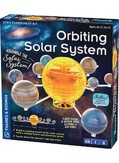 Thames & Kosmos Orbiting Solar System Stem Kit ; Build A Rotating Solar System Model ; Planets Revolve Using A Windup Motor ; Explore Gear Ratios ; Science Fairs ; Difficulty Level Intermediate  - Image 1