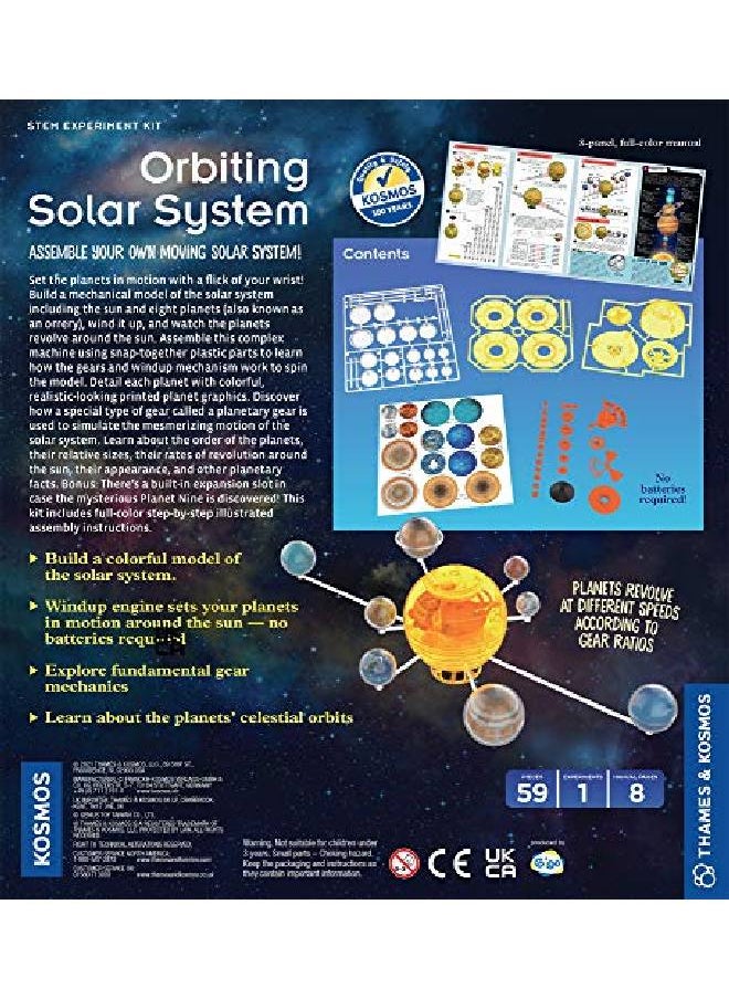 Thames & Kosmos Orbiting Solar System Stem Kit ; Build A Rotating Solar System Model ; Planets Revolve Using A Windup Motor ; Explore Gear Ratios ; Science Fairs ; Difficulty Level Intermediate  - Image 2