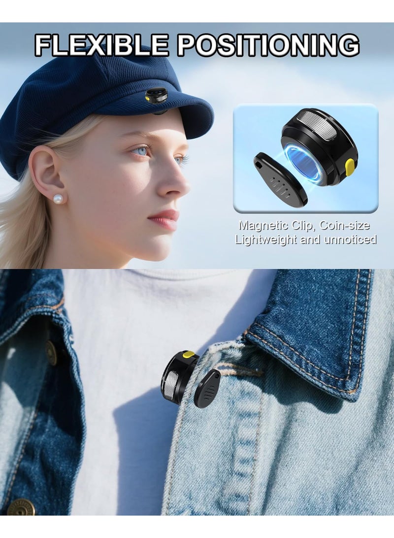 Mi VAZA Wireless Lavalier Microphone - Mini Portable Microphone Set with Charging Case, Magnetic Clip - Hi-Fi Sound - One-click Noise Reduction - 30M Range - For Video Recording, Vlog, TikTok - For Android, iPhone, Windows, Mobile Phone, Computer, Camera,  Tablet, Laptop - Image 3