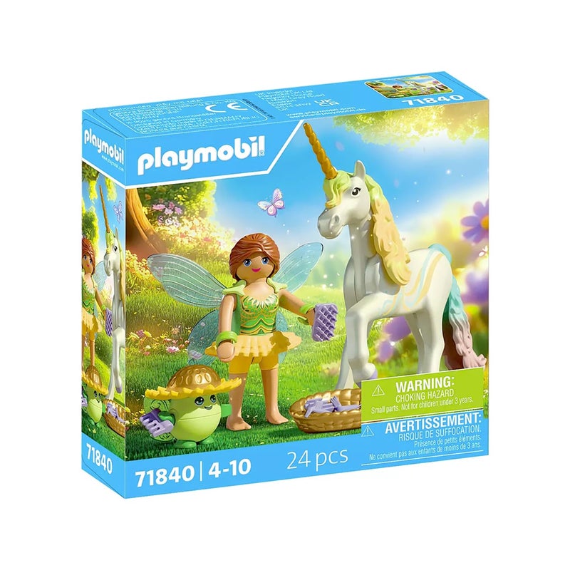 Playmobil بلايموبيل - يونيكورن قوس قزح الزهرة مع الجنية - Image 2