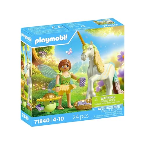 Playmobil بلايموبيل - يونيكورن قوس قزح الزهرة مع الجنية - Image 1